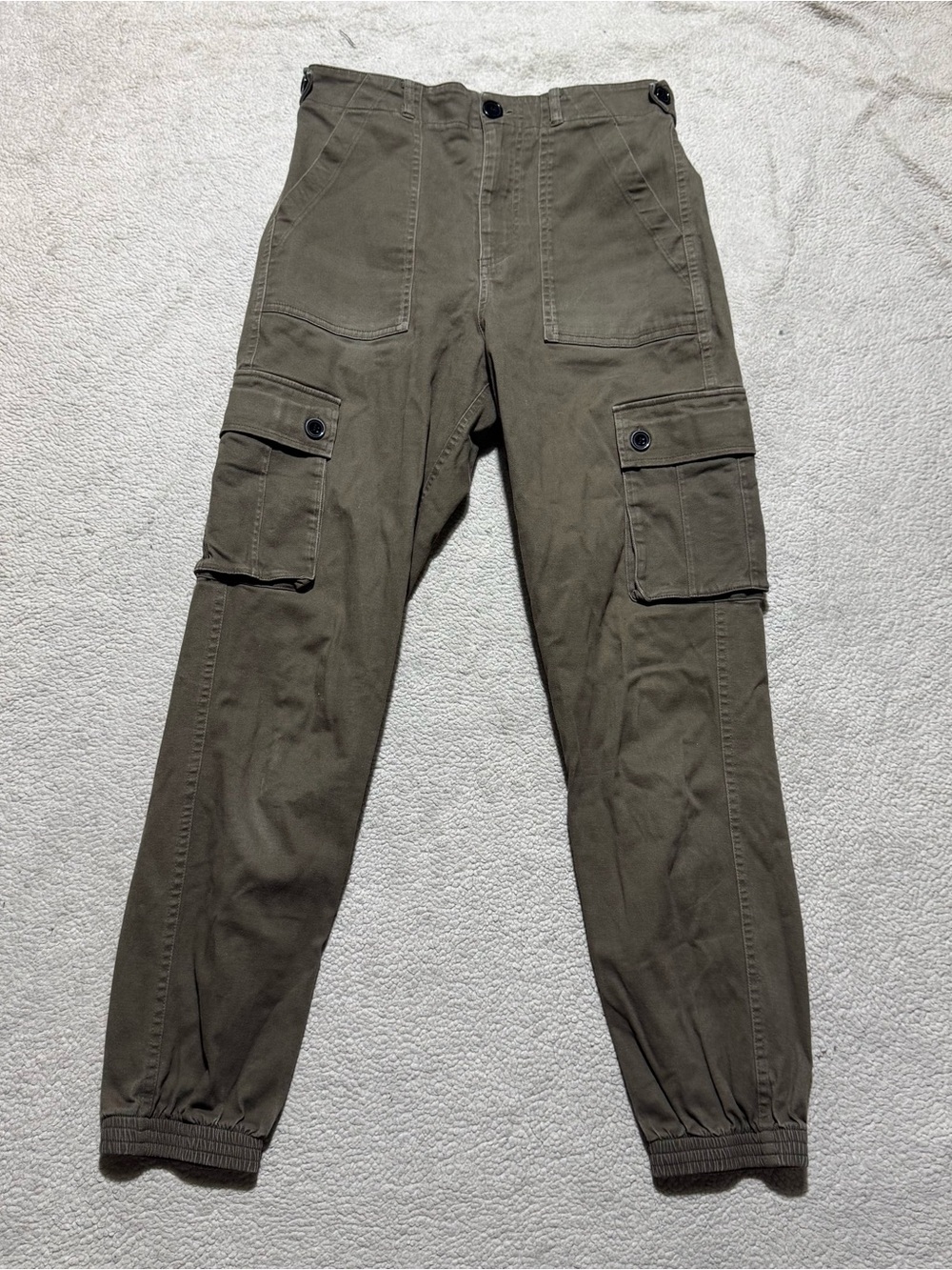 Wondery Pants Womens Small Isabel Outdoor Cargo Gorpcore Jogger Adjustable Logo